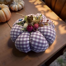 Florivya Design El Yapımı Kumaş Masa Ortası Dekoratif Süs Balkabağı