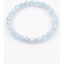 Aquamarin Küre Kesim Bileklik 6 mm