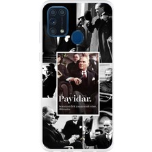 TechTree Samsung Galaxy M31 Uyumlu Atatürk Payidar Baskılı Silikon Kılıf