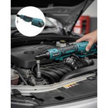 Astraltech Yandan Sıkma Somun Için Akülü Cırcır Anahtar Dar Alan Uyumlu