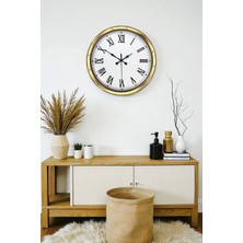 Çetiner Group Majestic Gold 40 cm Metal Duvar Saati