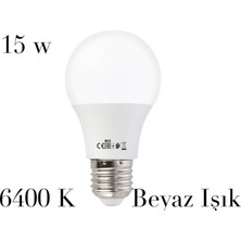 Mons Horoz Elektrik 15 W LED Ampul Beyaz Işık 1450 Lmn 6400 K E 27 LED Ampül