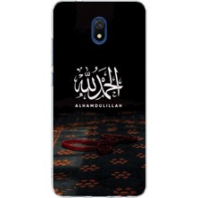 TechTree Redmi 8A Uyumlu Elhamdülillah Tesbih Baskılı Silikon Kılıf