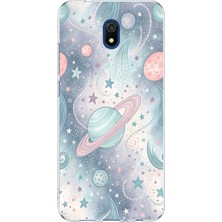 TechTree Redmi 8A Uyumlu Soft Renkli Gezegenler Baskılı Silikon Kılıf