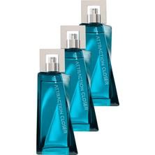 Avon Attraction Closer Erkek Parfüm Edt 75 Ml. Üçlü Paket