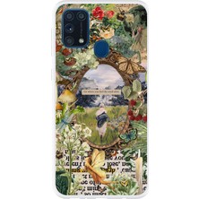 TechTree Samsung Galaxy M31 Uyumlu Yeşil Doğa Baskılı Silikon Kılıf