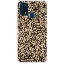 TechTree Samsung Galaxy M31 Uyumlu Leopar Tasarımlı Baskılı Silikon Kılıf