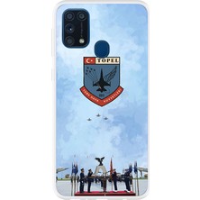 TechTree Samsung Galaxy M31 Uyumlu Türk Hava Kuvvetleri Baskılı Silikon Kılıf