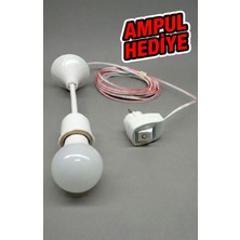 İNWATT Tak-Çalıştır 10 Metre Pratik Anahtarlı Fişli Duy Seti | Uzatma Kablolu Seyyar Aydınlatma