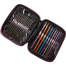 Sultan Profesyonel Metal Tığ Kanca Seti Örgü Için Başlangıç Kiti 22 Li