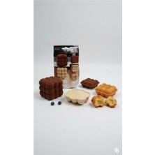 abnturk Silikon 1 Paket Kabarcıklı Kek Kalıbı Paket Içeriği 6 Adet