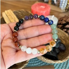 7 Çakra Doğal Taş Bileklik 8 mm