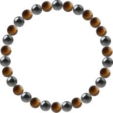 Özel Tasarım Kaplan Gözü , Hematit 8 mm Bileklik