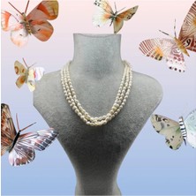 Üçlü Incidögaltaş Kolye (Sertvikalı)