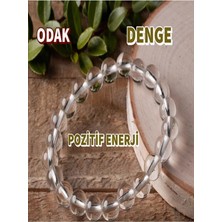 Kristal Kuvars Bileklik 8mm (Odak,pozitif Enerji, Denge) Doğal Taş