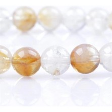 Sitrin Doğal Taş Bileklik 6 mm Küre Kesim
