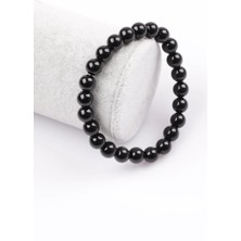 Oniks Doğal Taş Bileklik 8 mm Küre Kesim
