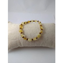 Sitrin ve Hematit Taşı Bileklik/ Doğaltaş Özel Kesim Unisex Bileklik