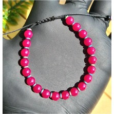 Zirve Kalite Yakut Doğal Taş Bileklik Taş Çapı: 6mm