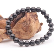 Sungite Doğal Taş Bileklik 8mm