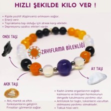 Zayıflamaya Yardımcı Doğal Taş Bileklik Kişiye Özel Olumlama