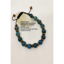 Sertifikalı 8 mm Lapis Lazuli Hematit Doğaltaş Bileklik