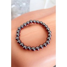 Hematit Bileklik Orijinal Gerçek Hematit Taşı Bileklik (Kaplama Değil) Doğal Taş