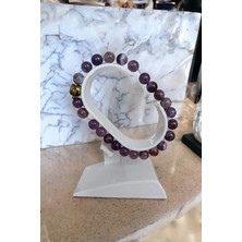 Ametist Bileklik Doğal Taşlar Erkek Bileklik Kadın Bileklik Hematit Taşı Doğal Taşlar