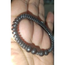 Hematit Taşı Oniks Ara Taşı Doğaltaş Bileklik