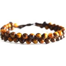 Kaplan Gözü 6 mm Çift Örgü Odaklanma Bileklik