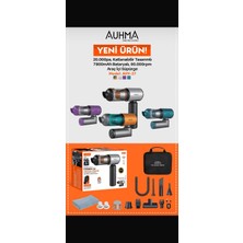 Auhma Ahv-27 Araç Içi Süpürge 20.000PA Güçlü Vakum ve Üfleme Özelliği Kablosuz Taşınabilir Katlanır Özellikli