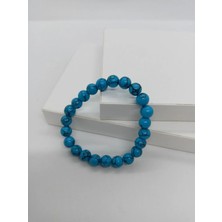 Mavi Havlit Taşı Bileklik/ Doğaltaş Bileklik