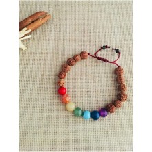 Doğaltaş 7 Çakra Rudraksha Unisex Bileklik