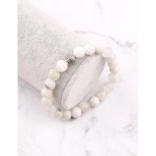 Doğal Taş Ay Taşı Bileklik 8 mm