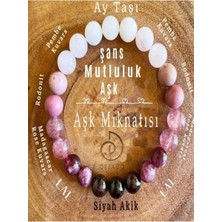 Gerçek Doğaltaş Aşk ve Şans Mıknatısı Bileklik