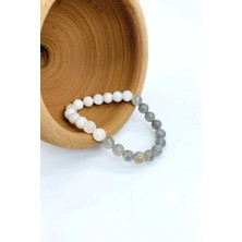 Ay Taşı Labradorit Doğal Taş Bileklik 8 mm Manevi Güç
