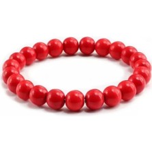 Kırmızı Mercan Doğaltaş Bileklik