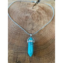 Turkuaz Taşı ile Doğaltaş Kolye