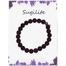 Mat Mor Sugilite Doğal Taş Bileklik