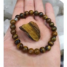 Kaplangözü 8mm Doğaltaş Bileklik Ham Taş Hediyeli