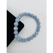 Anjelit Taşı Doğal Taş Bileklik-8mm