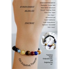Gerçek Doğal Taş Gezegenler Güneş Sistemi / Güneş Sensin / Gold Yıldız Evren Galaksi Bileklik Streç