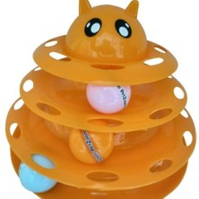 İsmiyle Al Runaway Kedi Başlıklı 3 Katlı Top Parkuru Interaktif