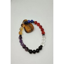 Sertifikalı Erkek Yay Burcu Doğaltaş Bileklik (Sitrin,ametist,turmalin,k.kuvars,akik,lapis Lazuli,