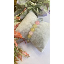 Doğal Morganit Taşı Bileklik – Zarif, Yumuşak Enerjili ve Şık Tasarım