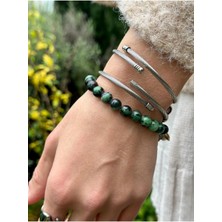 8 mm Apatit Taşı Erkek Kadın Doğal Taş Bileklik A Kalite