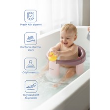 Baby Jem Babyjem Önden Açılır Banyo ve Mama Oturağı Mürdüm