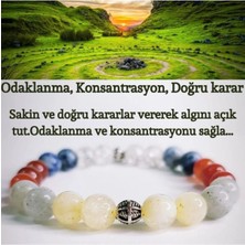 Doğaltaş Unisex Odaklanma, Konsantrasyon, Dikkat, Disiplin Doğru Karar Verebilme Bilekliği