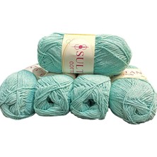 Hobicium Koton 5'li Pamuk Örgü Ipi Ipliği Amigurumi, Battaniye, Çanta, Supla, Yelek, Tığ Bebek