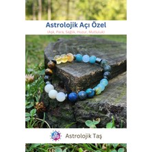 Astrolojik Açı Özel Doğal Taş Bileklik (Aşk, Para, Sağlık, Huzur ve Mutluluk)